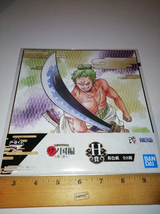 Roronoa Zoro large shikishi sign board One Piece Bandai