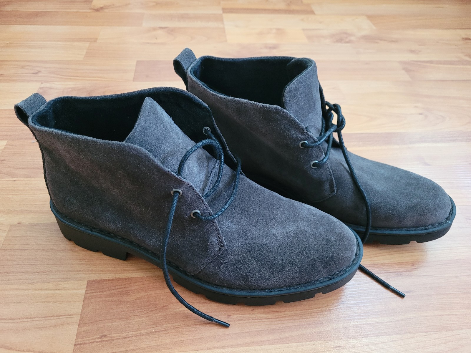Born black suede booties discount