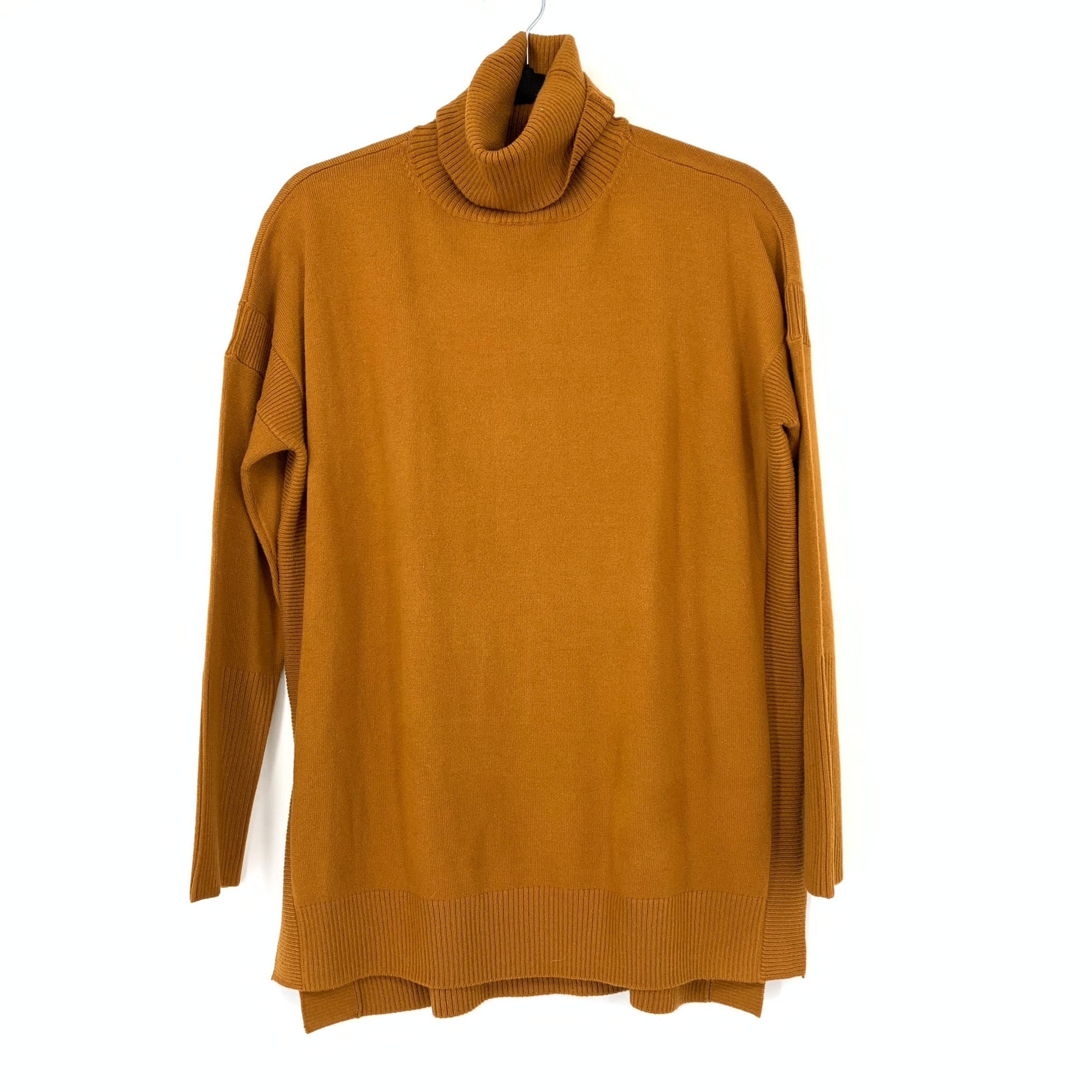 French Connection Turtleneck Sweater Womens Oversized Size Small Ochre Orange