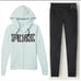 Victoria Secret PINK full zip logo sweatshirt & high waisted workout leggings