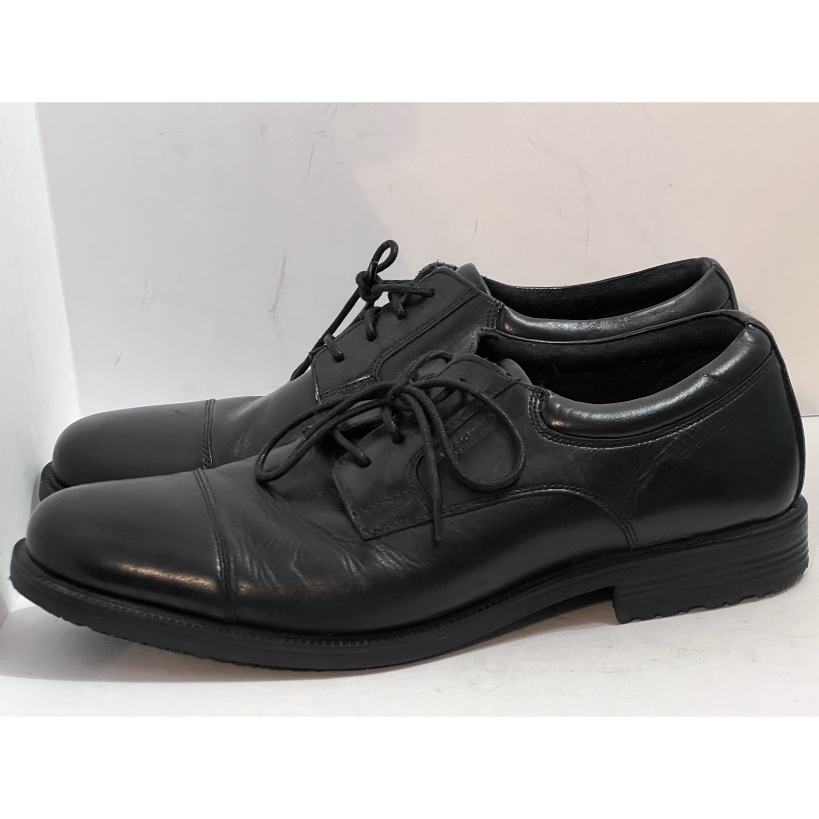 Rockport Men's 12 M Dress Shoes Size 12M Cap Toe Black Oxfords