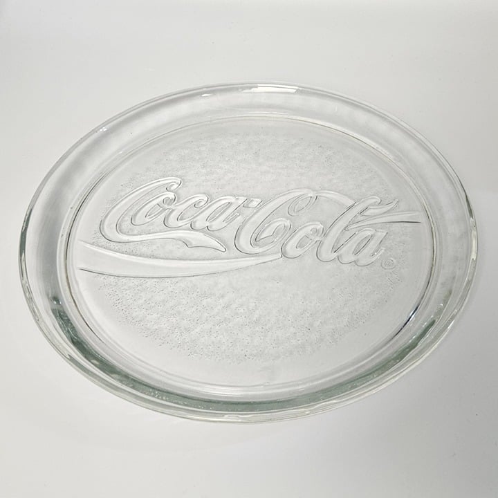 Vintage Coca-Cola 13 Clear Glass Serving Plate – Coke Tray Collectible