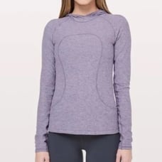 Lululemon Women Size 6 Purple Pockets Stretch Training On Repeat Rulu Hoodie