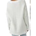 Free People Wool Whistle Henley Sweater Women's S White Cloud Combo Long Sleeve