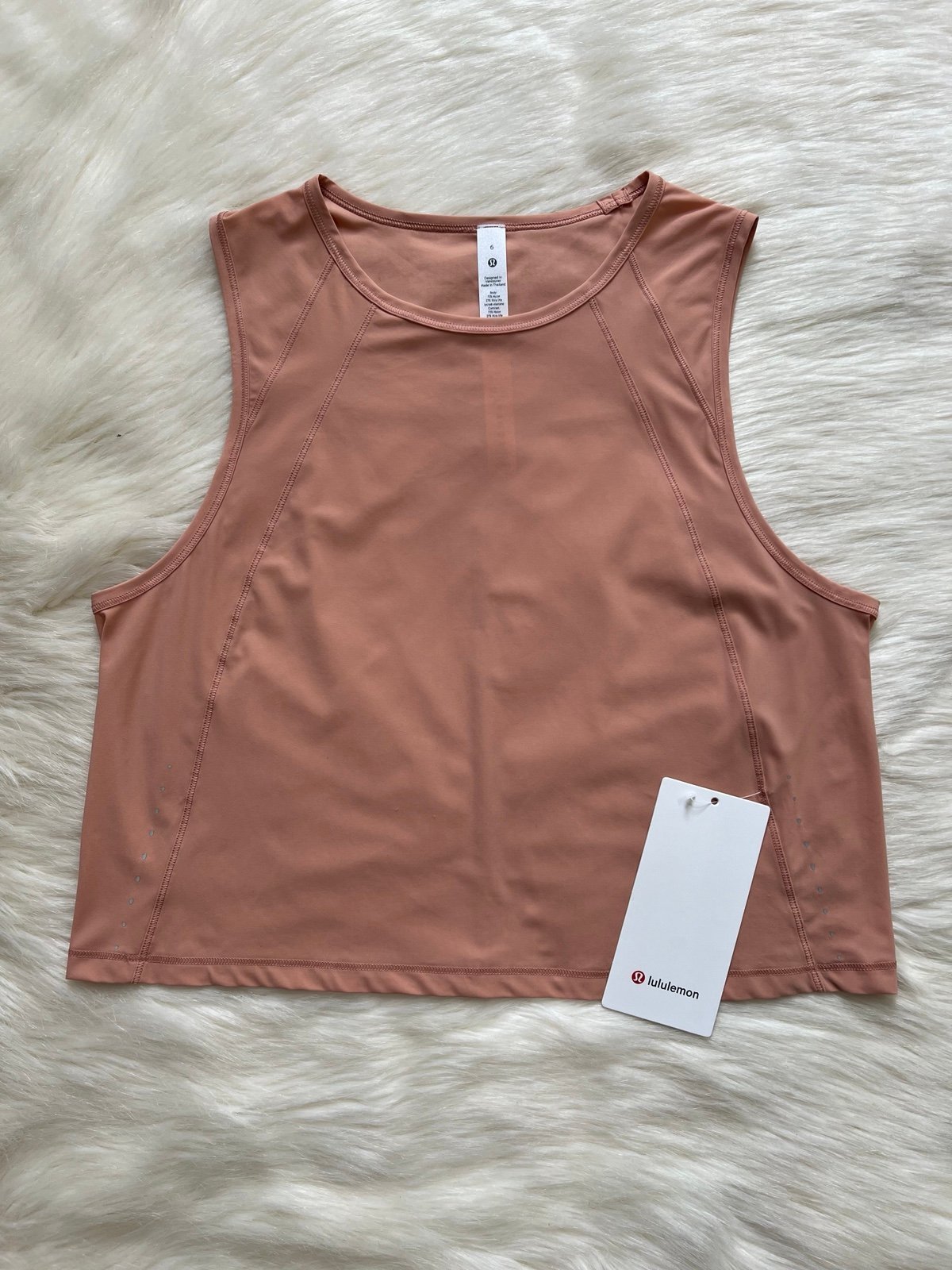 Lululemon Sculpt Cropped Tank Colour ANTQ Sz 6