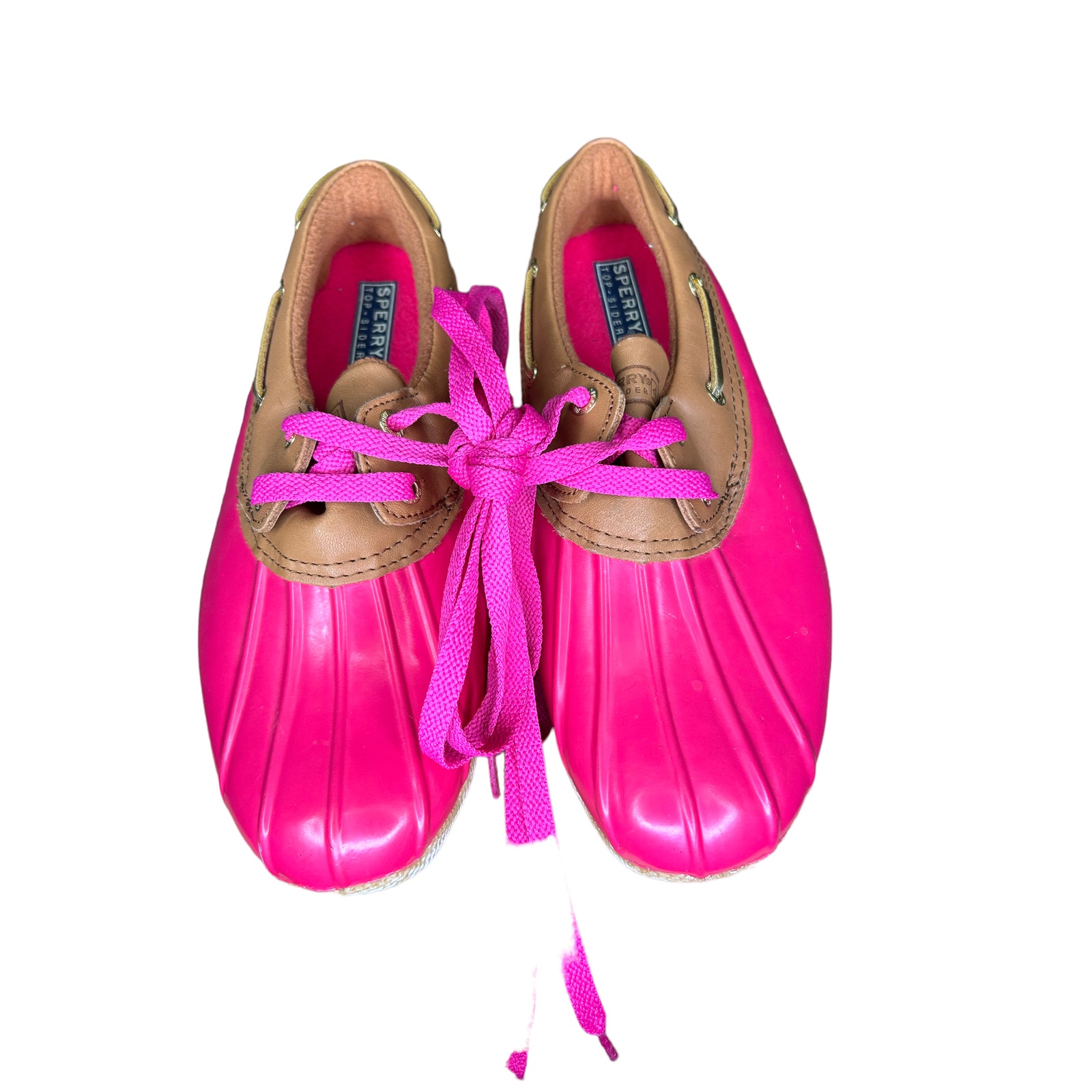 Hot Pink Sperry Duck Rain shoes 7.5