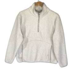 BAILEY 44 Women’s Ivory Fleece 1/4 Zip Pullover size medium