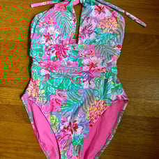 Lilly Pulitzer Ledger Halter One-piece