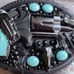 New fake revolver bull steer belt buckle approximately 3.75 wide
