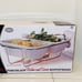 New Philippe Richard 1.5 Quart Double Porcelain Bake and Serve Buffet-Ware