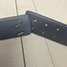 Vintage Mervyn’s Genuine Leather Women’s Small Wide Neck Belt Silver Tan