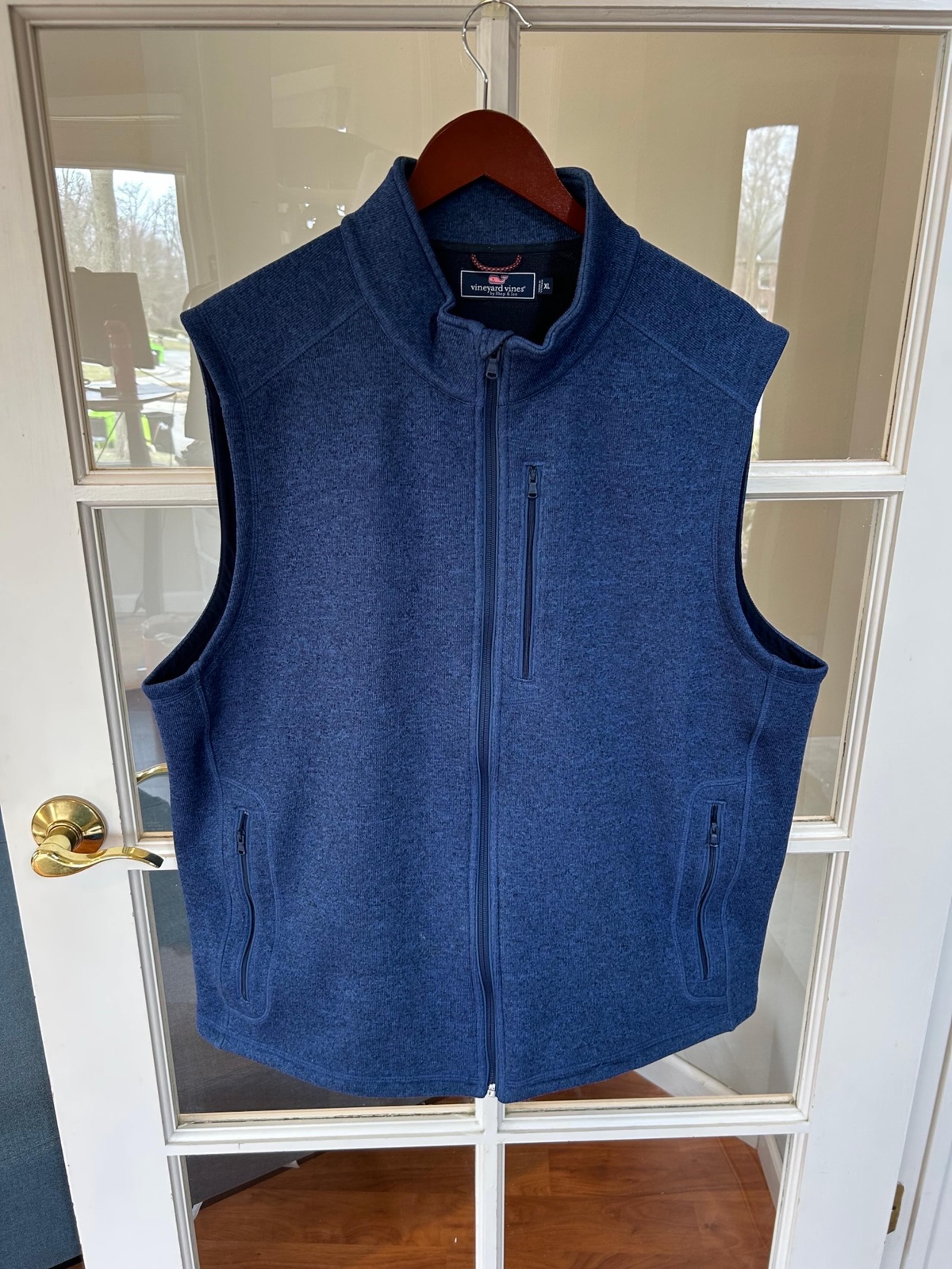 Vineyard Vines Blue Mountain Sweater Fleece Vest Men’s XL