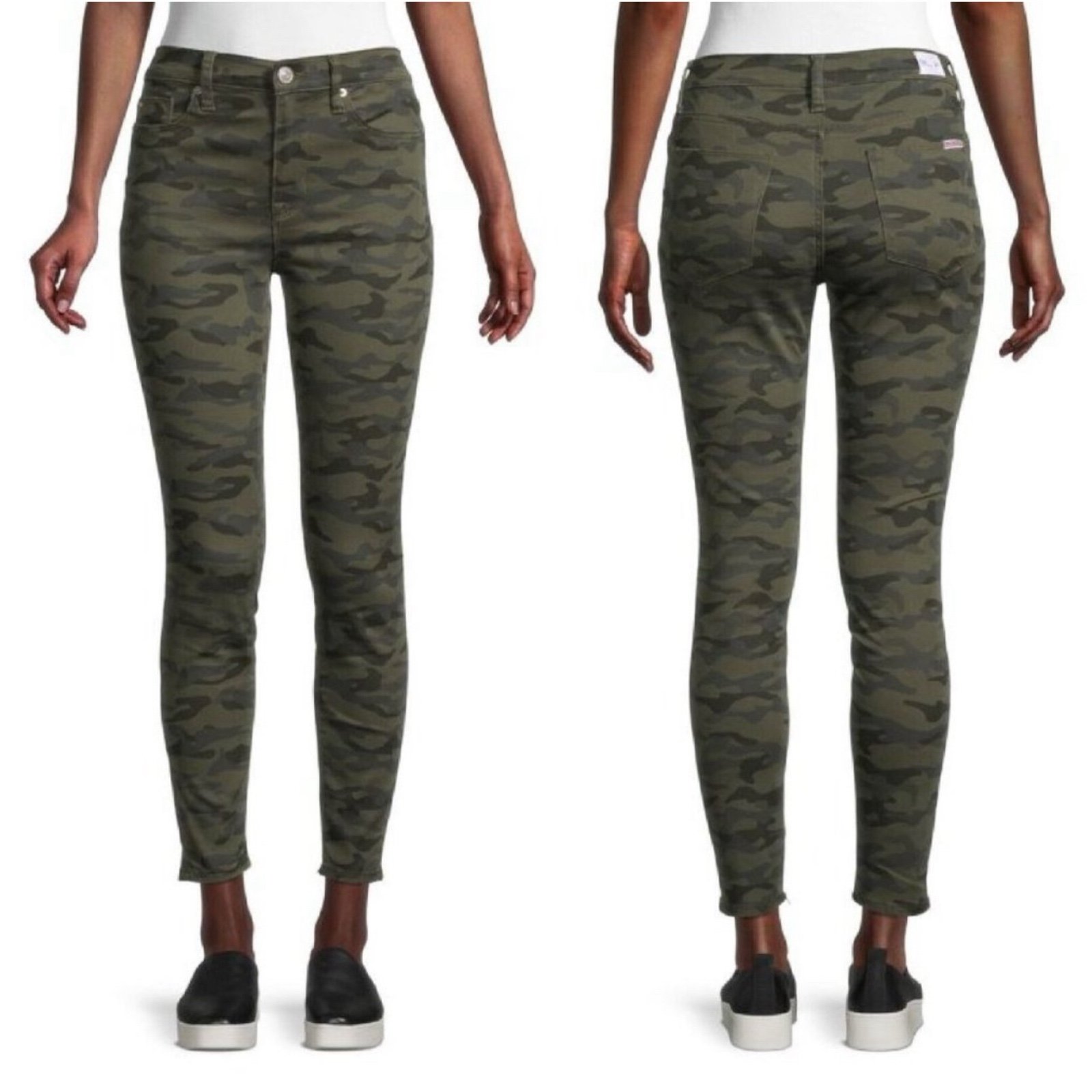 NWT Hudson camo Blair Skinny ankle high rise jeans Size 28