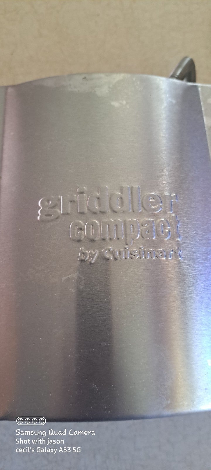 Cuisinart compact griddle stainless steel electric