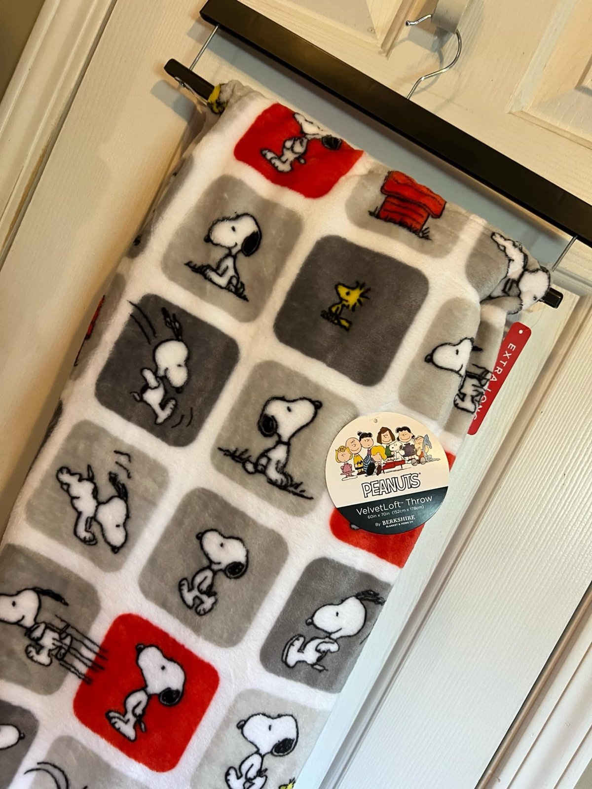 New Snoopy Christmas Blanket White 60X70