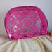 VS pink floral lace jelly makeup bag cosmetic case NWT