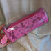 VS pink floral lace jelly makeup bag cosmetic case NWT