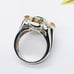 Sterling Silver Multi Color Stone Ring Size 8