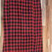 1950-1960 Vintage Red And Black Plaid Wool Wiggle Skirt Pencil Skirt Size 9