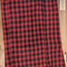 1950-1960 Vintage Red And Black Plaid Wool Wiggle Skirt Pencil Skirt Size 9
