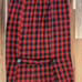 1950-1960 Vintage Red And Black Plaid Wool Wiggle Skirt Pencil Skirt Size 9