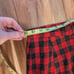 1950-1960 Vintage Red And Black Plaid Wool Wiggle Skirt Pencil Skirt Size 9