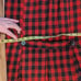 1950-1960 Vintage Red And Black Plaid Wool Wiggle Skirt Pencil Skirt Size 9