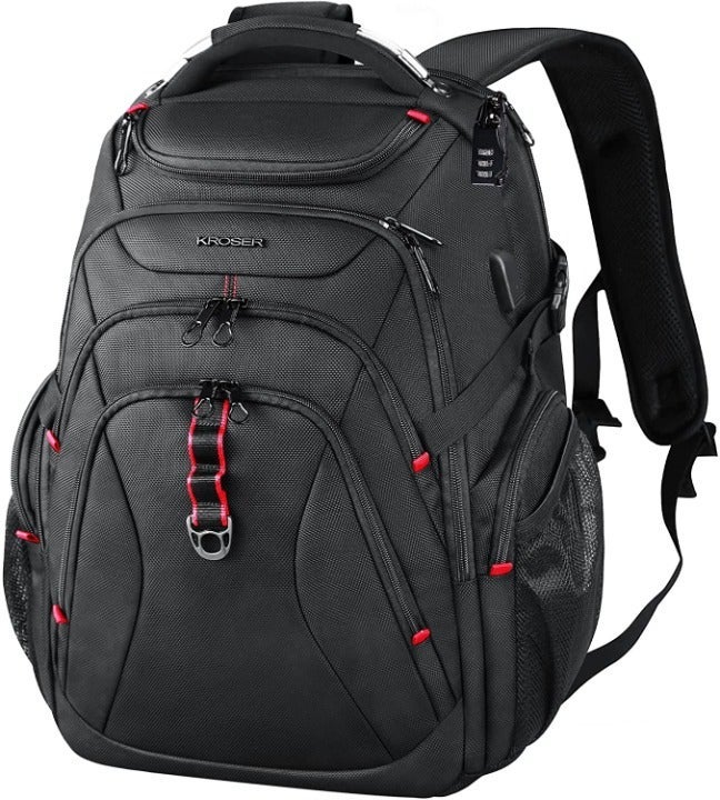 NEW! KROSER Travel Laptop Backpack 17.3 Inch XL Heavy Duty Computer Backpack