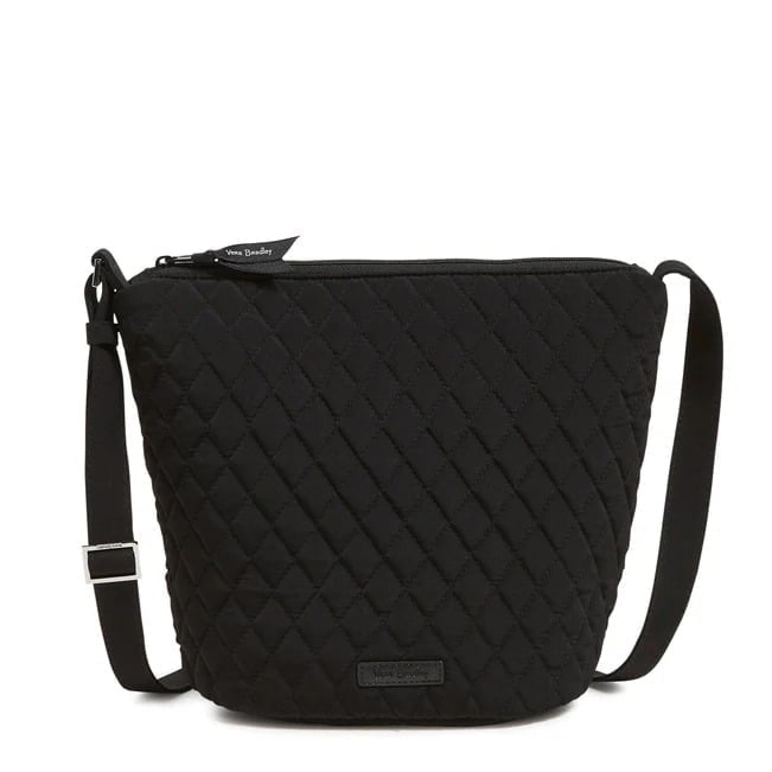 Vera Bradley Bucket Crossbody Bag, Classic Black - NEW