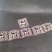 Vintage Sterling silver filigree llama panel bracelet and brooch