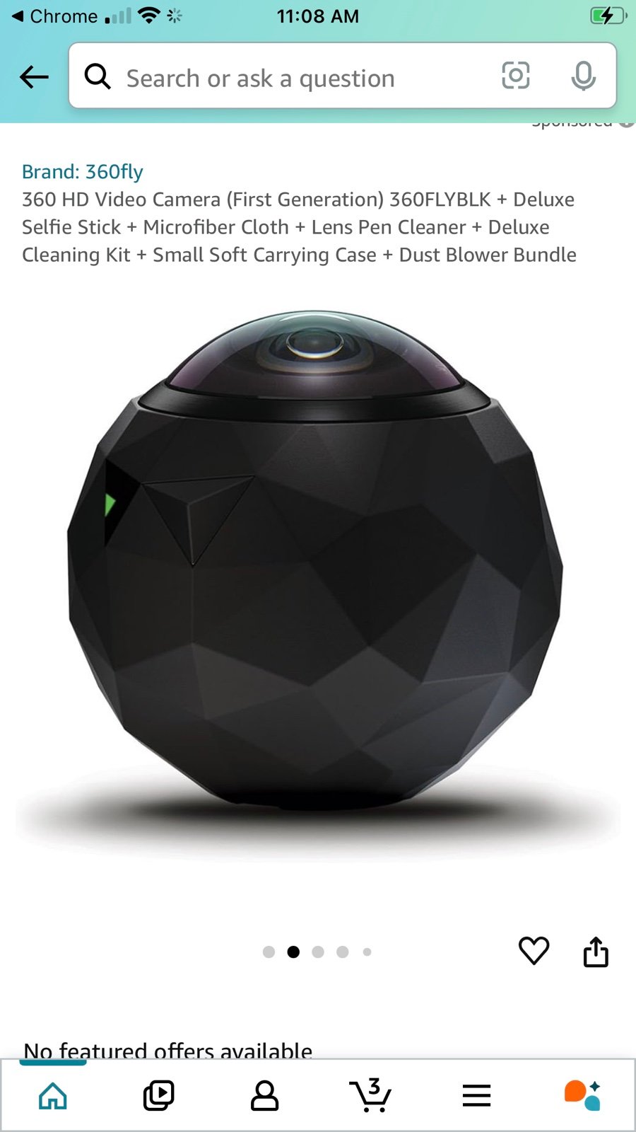 360 HD Video Camera 360FLYBLK