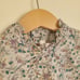 Claudine Gray High Neck Frill Blouse