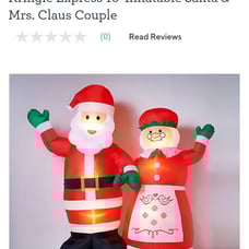 Clause Couple Inflatable 10ft Christmas Inflatable
