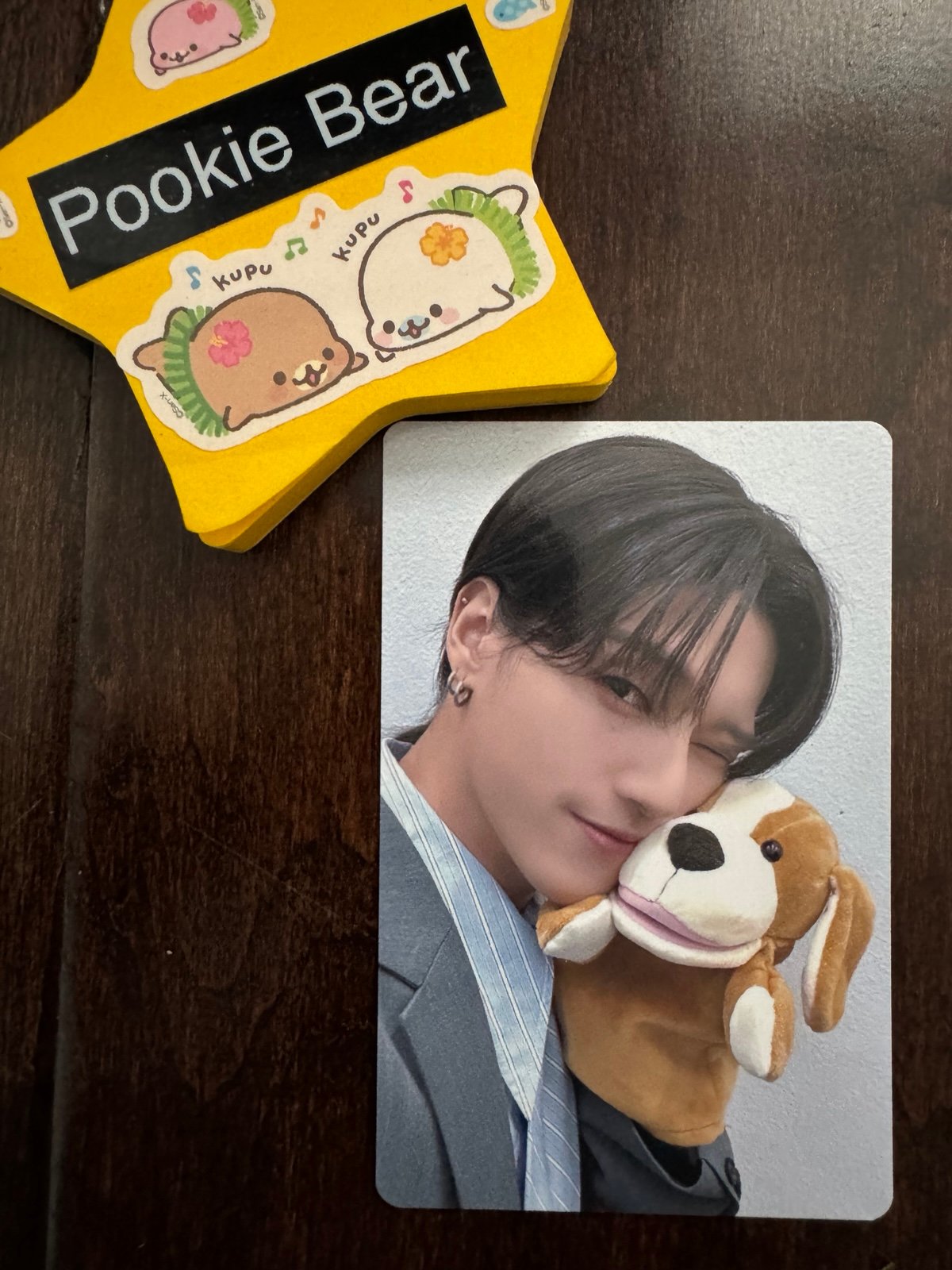 Ateez Golden Hour Part 2 Wooyoung Photocard - Music Art Lucky Draw PC (Puppet)