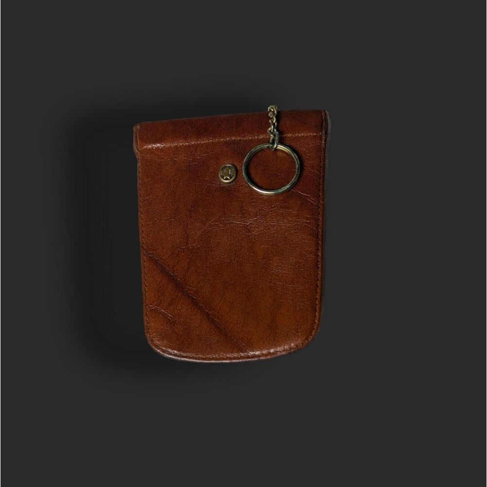 Vintage German Leather Bell Drop Key Case