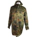 German Bundeswehr Flecktarn Camo Military Parka Jacket GR12 L Tall Hood Woodland