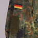 German Bundeswehr Flecktarn Camo Military Parka Jacket GR12 L Tall Hood Woodland