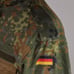 German Bundeswehr Flecktarn Camo Military Parka Jacket GR12 L Tall Hood Woodland