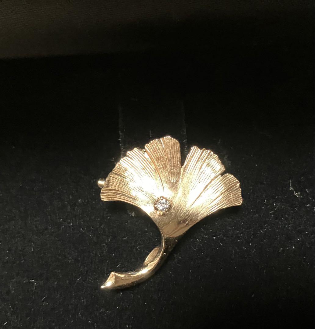 TASAKI Brooch Pendant Top K14PG Diamond