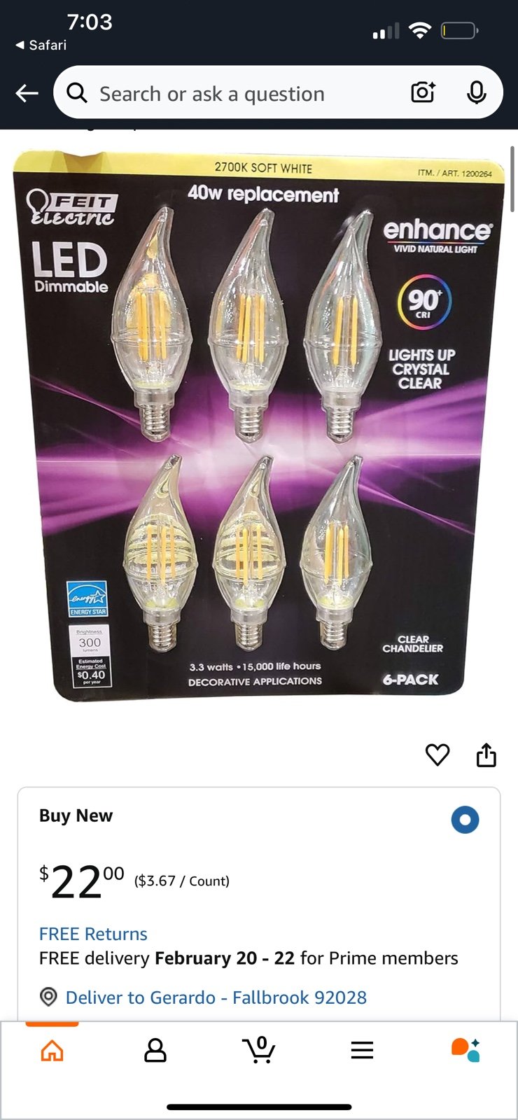 LED chandelier bulbs
