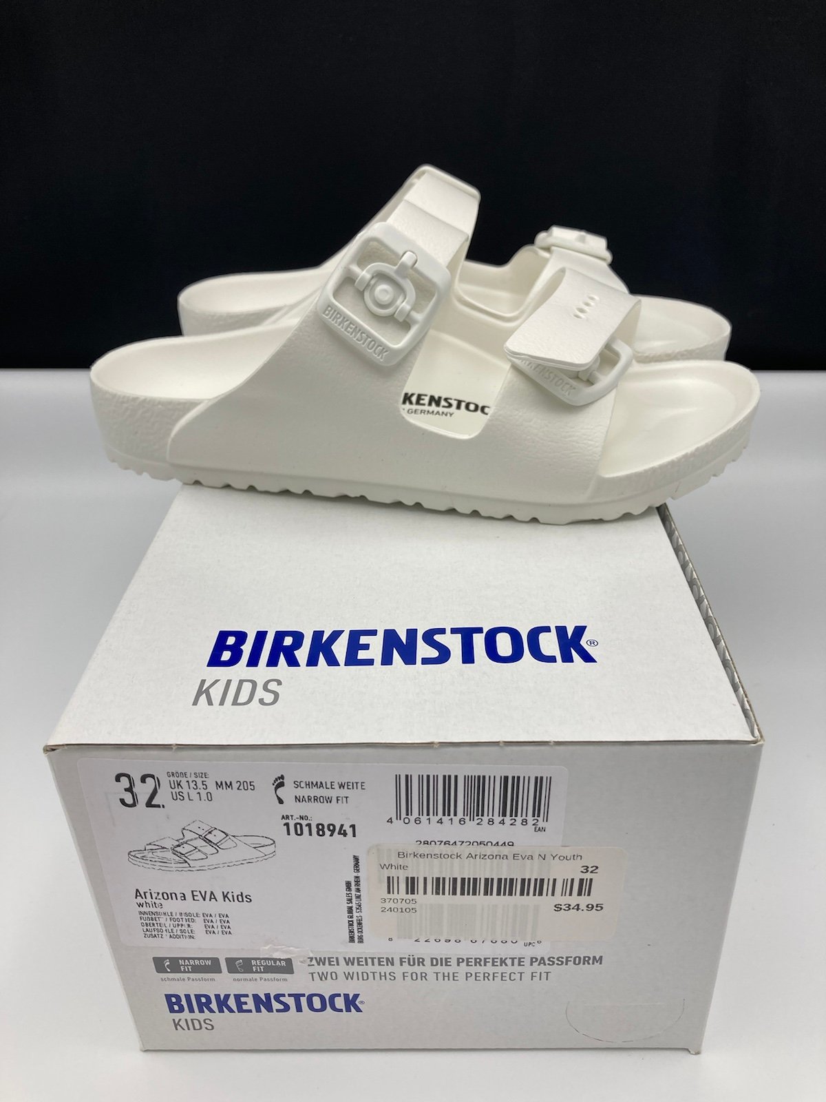 Birkenstock Arizona EVA White Youth Size 1