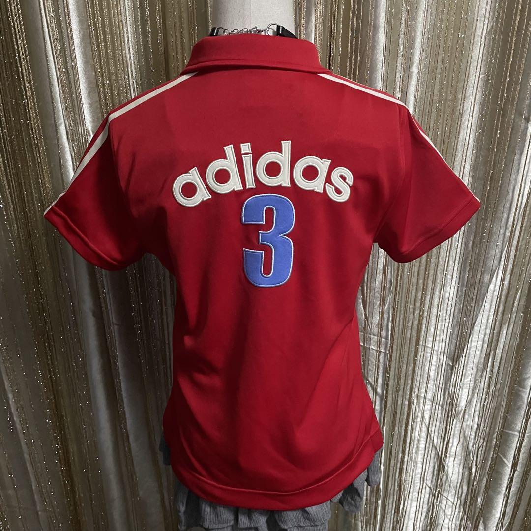 adidas Short Sleeve Track Jacket 3 Stripes No. 3 Fairy Grunge