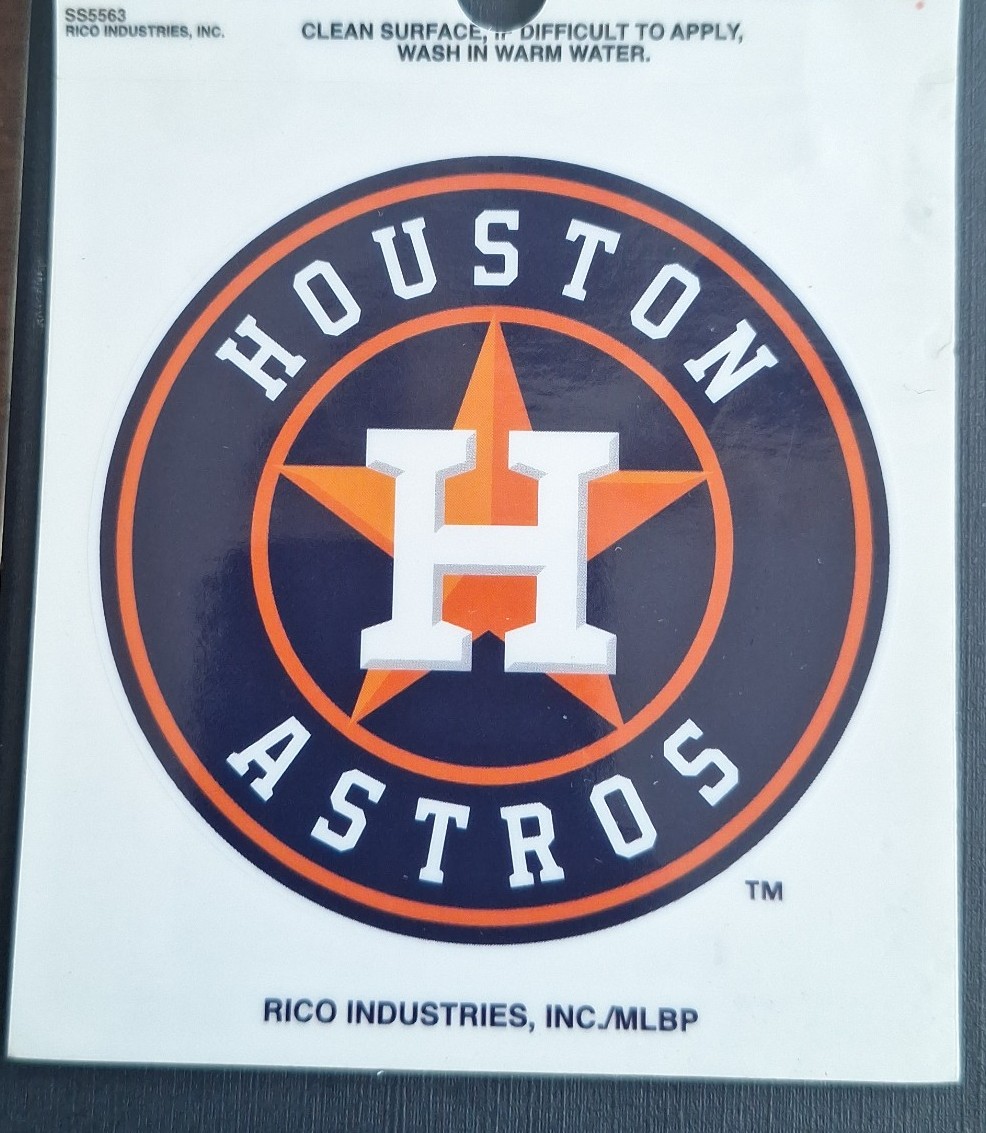 Houston Astros Reusable Static Cling Decal