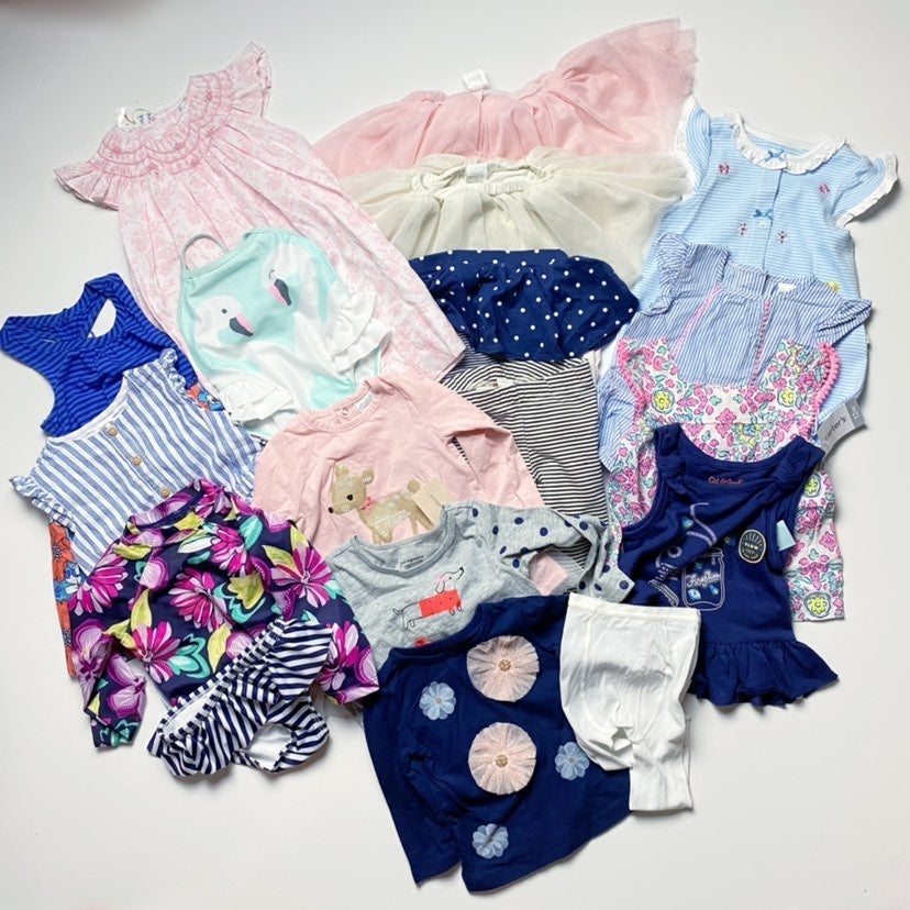 Bundle girls size 12 months clothing
