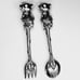 Pewter Baby Cutlery Set with Little Mice