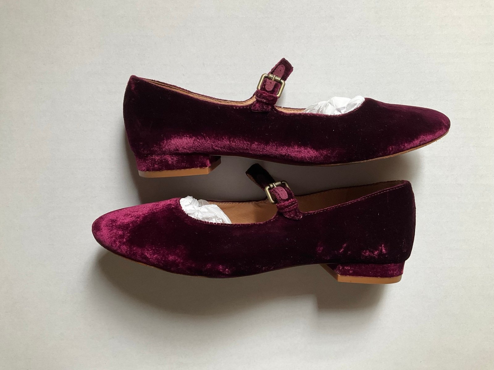 Madewell velvet shoes sz 6.5