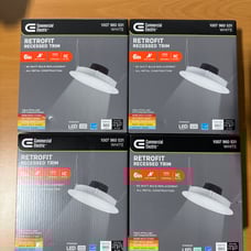 Commercial Electric LED 6-inch Retro Fit Ultra Slim Recessed Lights 4Pack