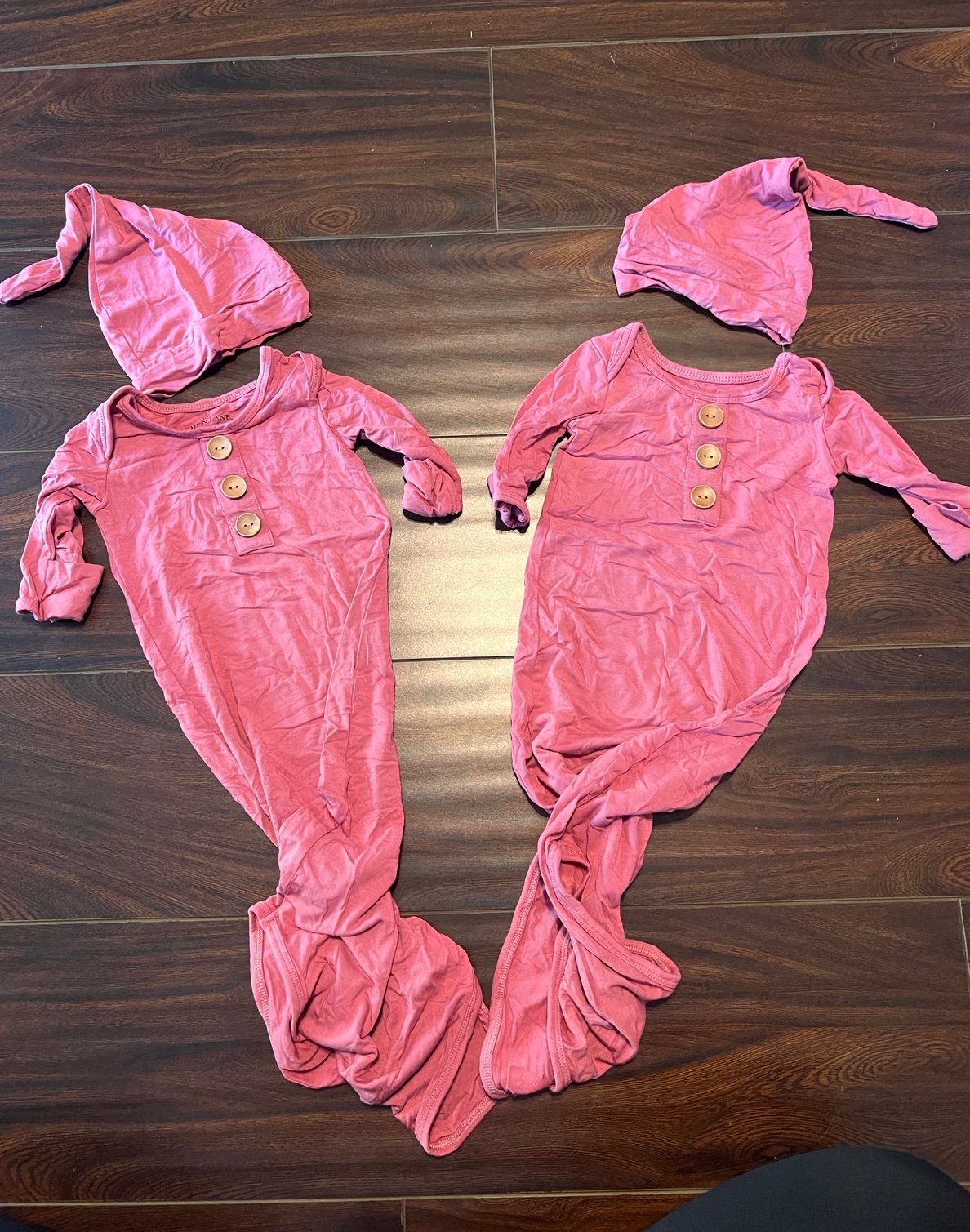 caden lane knotted gowns with matching hats