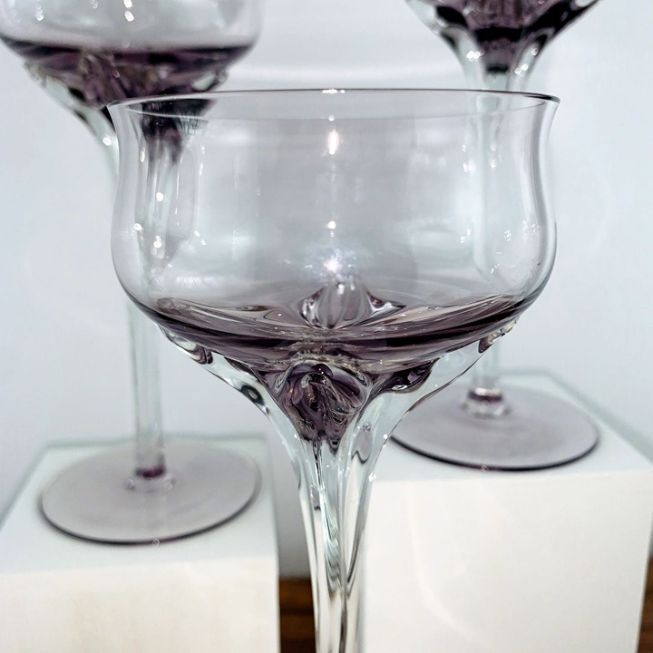 Schott Zwiesel ? Amethyst Glass Cordials.