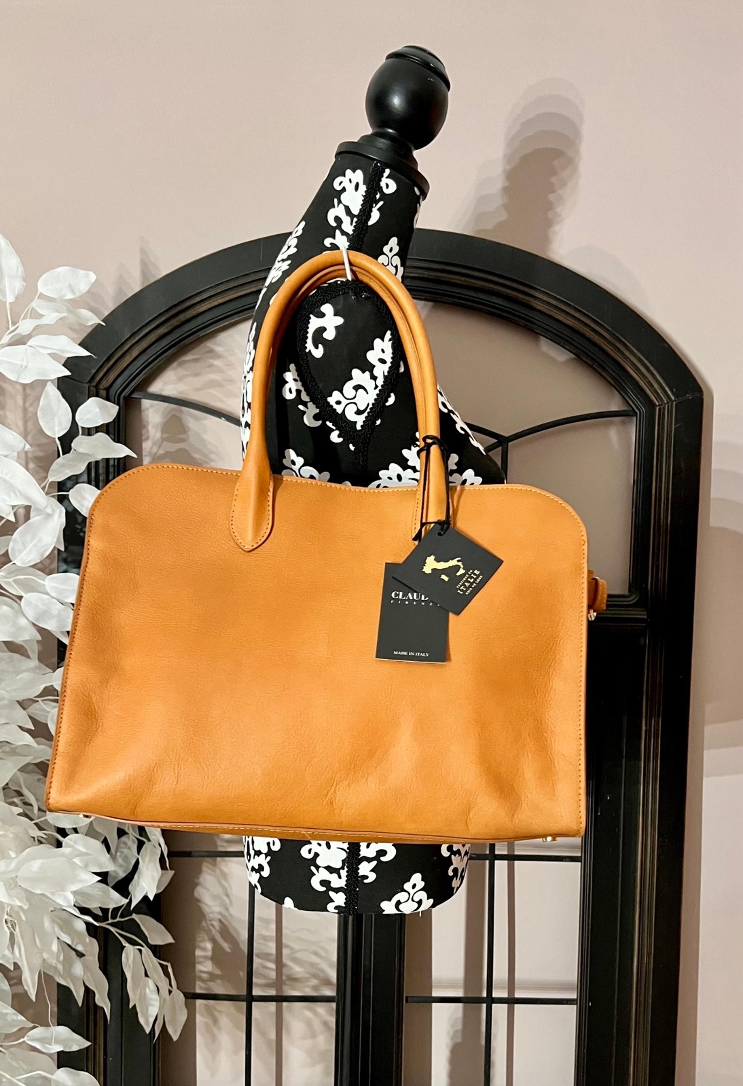 CLAUDIA FIRENZE Satchel Italian Made Leather Viral Luxe Bag (iykyk)